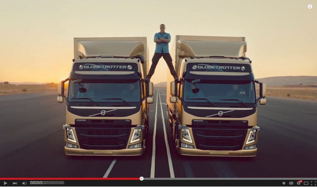 Van Damme Volvo Commercial screenshot